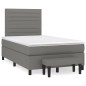 vidaXL Cama box spring con colchón tela gris oscuro 120x200 cm vidaXL Cama box spring con colchón tela gris oscuro 120x200 cm