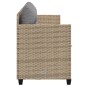 vidaXL Tumbona con cojines ratán sintético beige vidaXL Tumbona con cojines ratán sintético beige