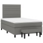 vidaXL Cama box spring con colchón tela gris oscuro 120x200 cm vidaXL Cama box spring con colchón tela gris oscuro 120x200 cm