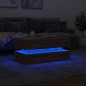 vidaXL Mesa de centro con luces LED marrón roble 90x50x40 cm vidaXL Mesa de centro con luces LED marrón roble 90x50x40 cm