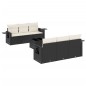 vidaXL Set de comedor de jardín 7 pzas y cojines ratán sintético negro vidaXL Set de comedor de jardín 7 pzas y cojines ratán sintético negro