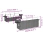 vidaXL Set de comedor de jardín 7 pzas y cojines ratán sintético negro vidaXL Set de comedor de jardín 7 pzas y cojines ratán sintético negro