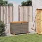 vidaXL Caja de almacenaje jardín madera acacia ratán gris 80x40x48 cm vidaXL Caja de almacenaje jardín madera acacia ratán gris 80x40x48 cm