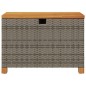 vidaXL Caja de almacenaje jardín madera acacia ratán gris 80x40x48 cm vidaXL Caja de almacenaje jardín madera acacia ratán gris 80x40x48 cm