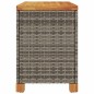 vidaXL Caja de almacenaje jardín madera acacia ratán gris 80x40x48 cm vidaXL Caja de almacenaje jardín madera acacia ratán gris 80x40x48 cm
