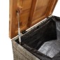 vidaXL Caja de almacenaje jardín madera acacia ratán gris 80x40x48 cm vidaXL Caja de almacenaje jardín madera acacia ratán gris 80x40x48 cm