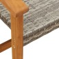 vidaXL Juego de bistro de 5 piezas ratán PE gris y madera de acacia
