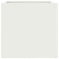 vidaXL Jardineras 2 unidades acero laminado en frío blanco 32x30x29 cm