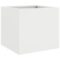 vidaXL Jardineras 2 unidades acero laminado en frío blanco 32x30x29 cm