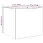 vidaXL Jardineras 2 unidades acero laminado en frío blanco 32x30x29 cm