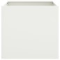 vidaXL Jardineras 2 unidades acero laminado en frío blanco 42x40x39 cm