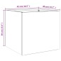 vidaXL Jardineras 2 unidades acero laminado en frío blanco 42x40x39 cm