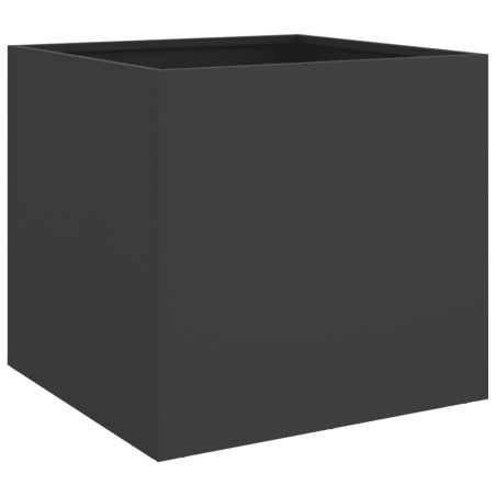 vidaXL Jardinera de acero laminado en frío negro 49x47x46 cm