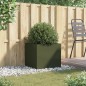 vidaXL Jardinera de acero laminado en frío verde oliva 49x47x46 cm vidaXL Jardinera de acero laminado en frío verde oliva 49x47x46 cm