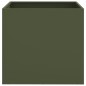 vidaXL Jardinera de acero laminado en frío verde oliva 49x47x46 cm vidaXL Jardinera de acero laminado en frío verde oliva 49x47x46 cm
