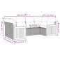 vidaXL Juego de sofás jardín con cojines 6 pzas ratán sintético beige vidaXL Juego de sofás jardín con cojines 6 pzas ratán sintético beige