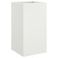 vidaXL Jardinera de acero laminado en frío blanco 42x38x75 cm vidaXL Jardinera de acero laminado en frío blanco 42x38x75 cm