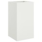 vidaXL Jardinera de acero laminado en frío blanco 42x38x75 cm vidaXL Jardinera de acero laminado en frío blanco 42x38x75 cm