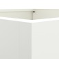 vidaXL Jardinera de acero laminado en frío blanco 42x38x75 cm vidaXL Jardinera de acero laminado en frío blanco 42x38x75 cm