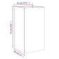 vidaXL Jardinera de acero laminado en frío blanco 42x38x75 cm vidaXL Jardinera de acero laminado en frío blanco 42x38x75 cm