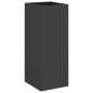 vidaXL Jardinera de acero laminado en frío negro 32x27,5x75 cm vidaXL Jardinera de acero laminado en frío negro 32x27,5x75 cm