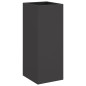 vidaXL Jardinera de acero laminado en frío negro 32x27,5x75 cm vidaXL Jardinera de acero laminado en frío negro 32x27,5x75 cm