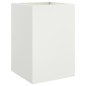 vidaXL Jardinera de acero laminado en frío blanco 52x48x75 cm vidaXL Jardinera de acero laminado en frío blanco 52x48x75 cm