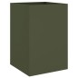 vidaXL Jardinera de acero laminado en frío verde oliva 52x48x75 cm