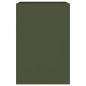 vidaXL Jardinera de acero laminado en frío verde oliva 52x48x75 cm