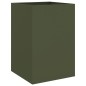 vidaXL Jardinera de acero laminado en frío verde oliva 52x48x75 cm