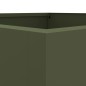 vidaXL Jardinera de acero laminado en frío verde oliva 52x48x75 cm