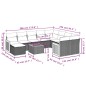 vidaXL Set de sofás de jardín 11pzas con cojines ratán sintético beige vidaXL Set de sofás de jardín 11pzas con cojines ratán sintético beige