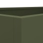 vidaXL Jardinera de acero laminado en frío verde oliva 62x30x29 cm vidaXL Jardinera de acero laminado en frío verde oliva 62x30x29 cm