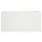vidaXL Jardinera de acero laminado en frío blanco 62x30x29 cm