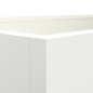 vidaXL Jardinera de acero laminado en frío blanco 62x30x29 cm