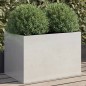 vidaXL Jardinera de acero inoxidable plateado 62x40x39 cm vidaXL Jardinera de acero inoxidable plateado 62x40x39 cm