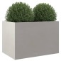 vidaXL Jardinera de acero inoxidable plateado 62x40x39 cm vidaXL Jardinera de acero inoxidable plateado 62x40x39 cm