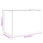 vidaXL Jardinera de acero inoxidable plateado 62x40x39 cm vidaXL Jardinera de acero inoxidable plateado 62x40x39 cm