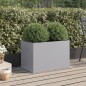 vidaXL Jardinera de acero galvanizado plateado 62x40x39 cm vidaXL Jardinera de acero galvanizado plateado 62x40x39 cm