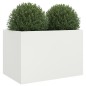 vidaXL Jardinera de acero laminado en frío blanco 62x47x46 cm vidaXL Jardinera de acero laminado en frío blanco 62x47x46 cm