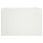 vidaXL Jardinera de acero laminado en frío blanco 62x47x46 cm vidaXL Jardinera de acero laminado en frío blanco 62x47x46 cm