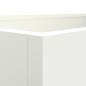vidaXL Jardinera de acero laminado en frío blanco 62x47x46 cm vidaXL Jardinera de acero laminado en frío blanco 62x47x46 cm