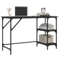 vidaXL Escritorio de metal y madera de ingeniería negro 120x50x75 cm vidaXL Escritorio de metal y madera de ingeniería negro 120x50x75 cm