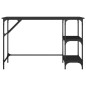 vidaXL Escritorio de metal y madera de ingeniería negro 120x50x75 cm vidaXL Escritorio de metal y madera de ingeniería negro 120x50x75 cm