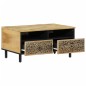 vidaXL Mesa de centro de madera maciza mango 80x54x40 cm vidaXL Mesa de centro de madera maciza mango 80x54x40 cm