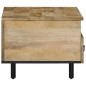vidaXL Mesa de centro de madera maciza mango 80x54x40 cm vidaXL Mesa de centro de madera maciza mango 80x54x40 cm