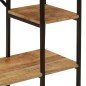 vidaXL Perchero con ruedas madera maciza mango y hierro 90x40x190 cm vidaXL Perchero con ruedas madera maciza mango y hierro 90x40x190 cm