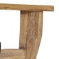 vidaXL Perchero de pared con 4 ganchos madera maciza de mango vidaXL Perchero de pared con 4 ganchos madera maciza de mango