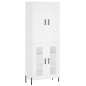 vidaXL Aparador alto madera contrachapada blanco 69,5x34x180 cm vidaXL Aparador alto madera contrachapada blanco 69,5x34x180 cm