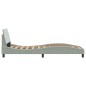 vidaXL Estructura de cama con cabecero terciopelo gris claro 90x200 cm vidaXL Estructura de cama con cabecero terciopelo gris claro 90x200 cm